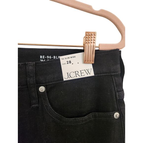 NWT J. Crew Slim-Wide Jean Black 28 - Picture 7 of 12